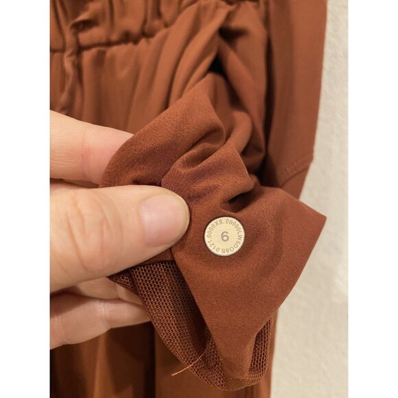 Lululemon Pants Womens 6 Brown Paperbag Waist Drawstring Joggers Lounge Casual - Picture 3 of 5